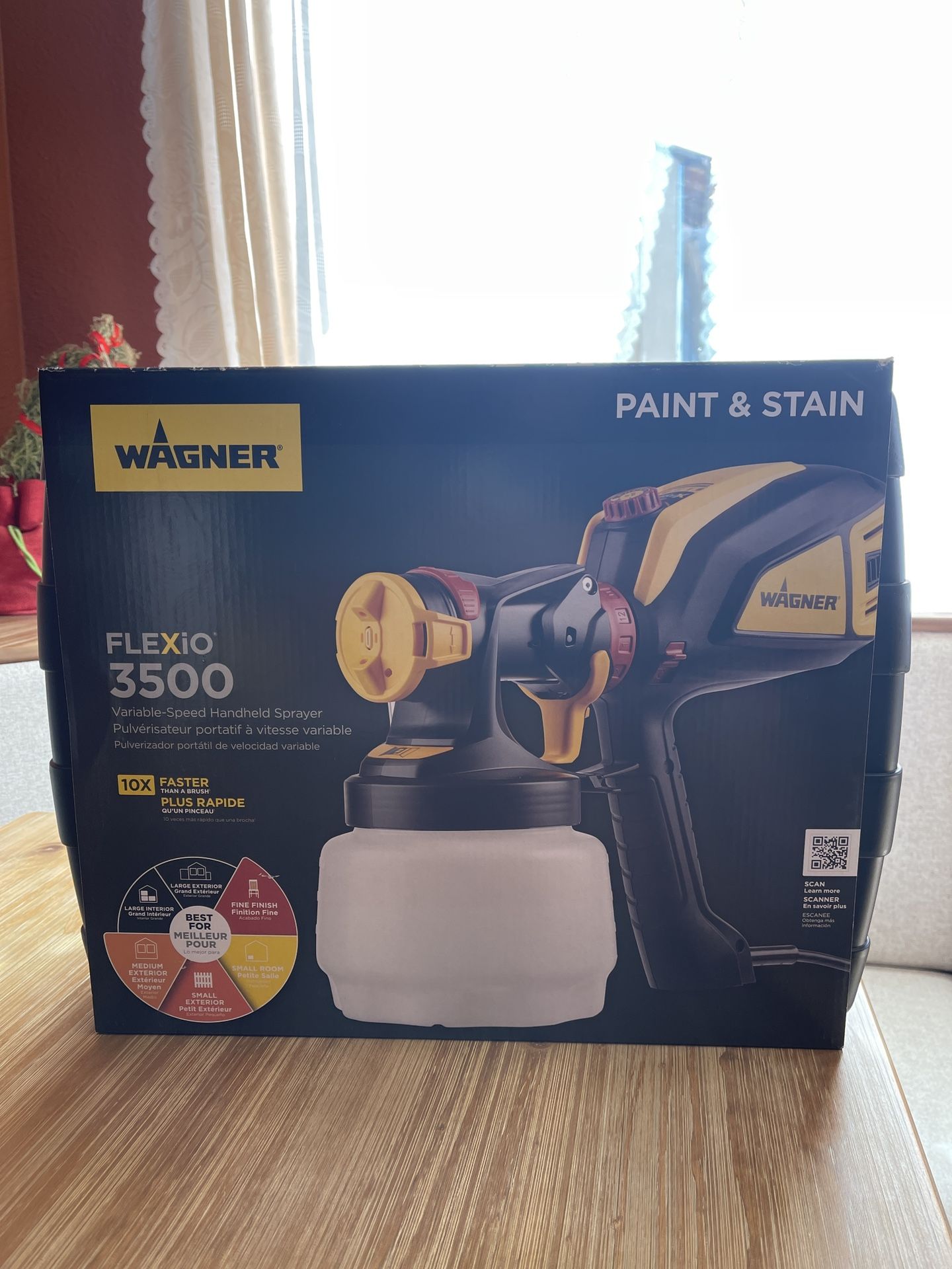 Wagner PAINT & STAIN Flexio 3500 Variable-Speed Handheld Sprayer NEW