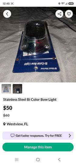 Stainless bow light bi color