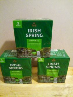 3-3.7 Oz Irish Spring Original  3 Pack Bar Soap $3 Each 3 Pack 