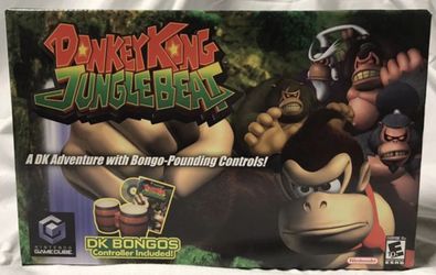 Donkey Kong Jungle Beat Nintendo GameCube with DK Bongos Controller