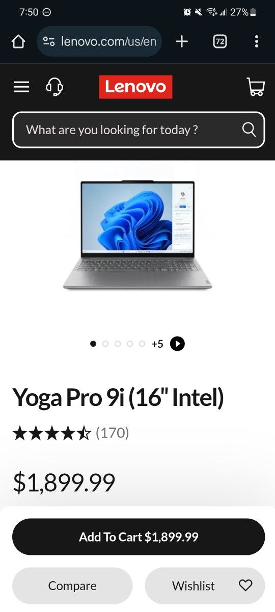 Brand New Lenovo Yoga Pro 9i (16”) – i9, RTX 4060, 32GB RAM, 3.2K Mini-LED
