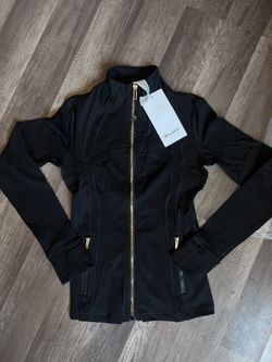 Black and gold defined Lulu jacket