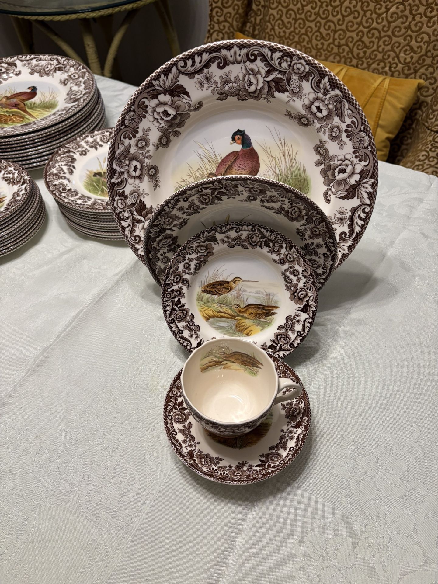 Spode Woodland 12 5 Piece Place Settings