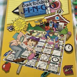 Back To School Jingo Game Bingo Style (educational)