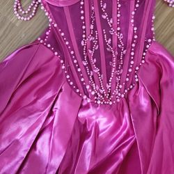 Corset Fushia Prom Dress 