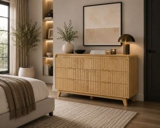 Drawers Dresser for Bedroom,7 Drawer Dresser with metal handle,Wood Organizer for Living Room