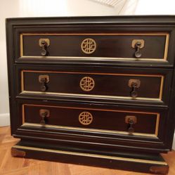 End Table Three Drawers