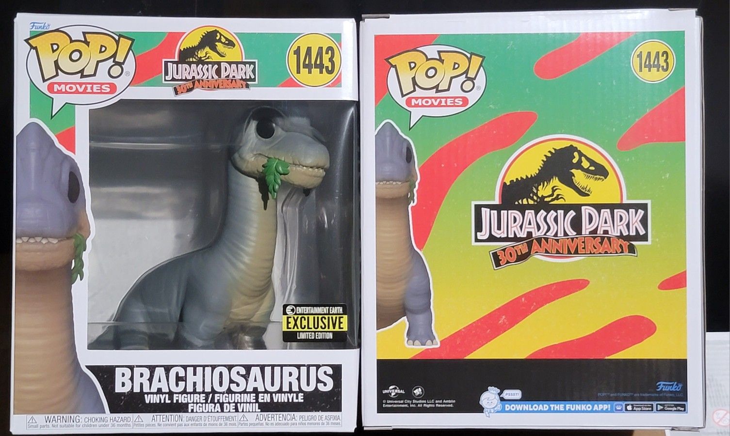 Jurassic Park Brachiosaurus Super 6-Inch Funko Pop! EXCLUSIVE #1443 SOLD OUT