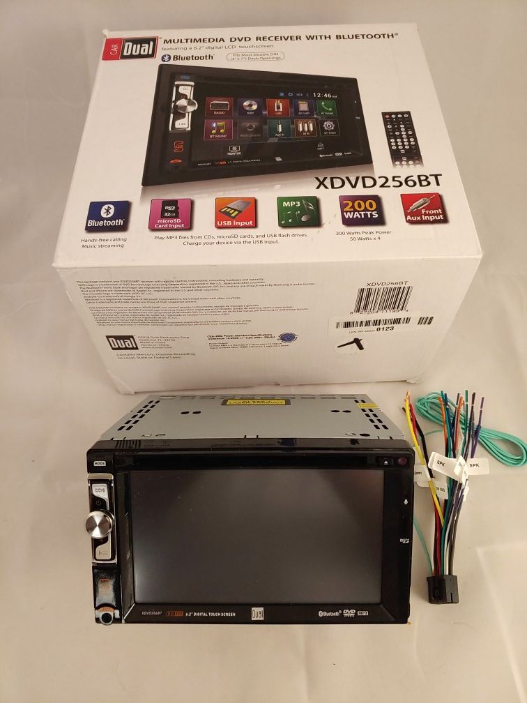 Dual XDVD256BT Digital Multimedia 6.2" Radio