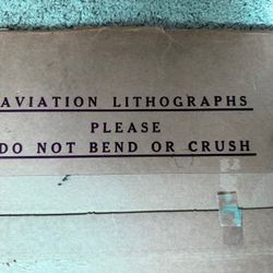 12 Vintage Aviation Lithographs