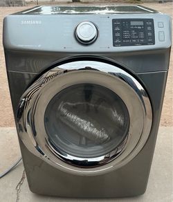 7.5cu Stainless Steel Samsung Electric Smart Dryer