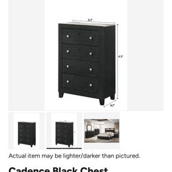 Very Sturdy Modern Dresser In Black