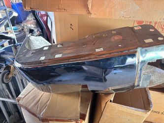 Toyota Tundra rear bumper side. Chrome