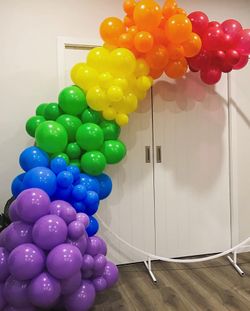 Rainbow Balloon, JOGAMS 126 Pack Colorful Balloon Garland, 5/12/18 Inch Assorted Color Balloons