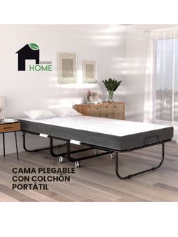 Cama Plegable Con Colchón