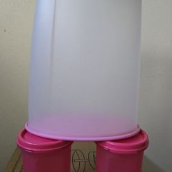 Cerealero y 2 refri redondos (cereal containers)