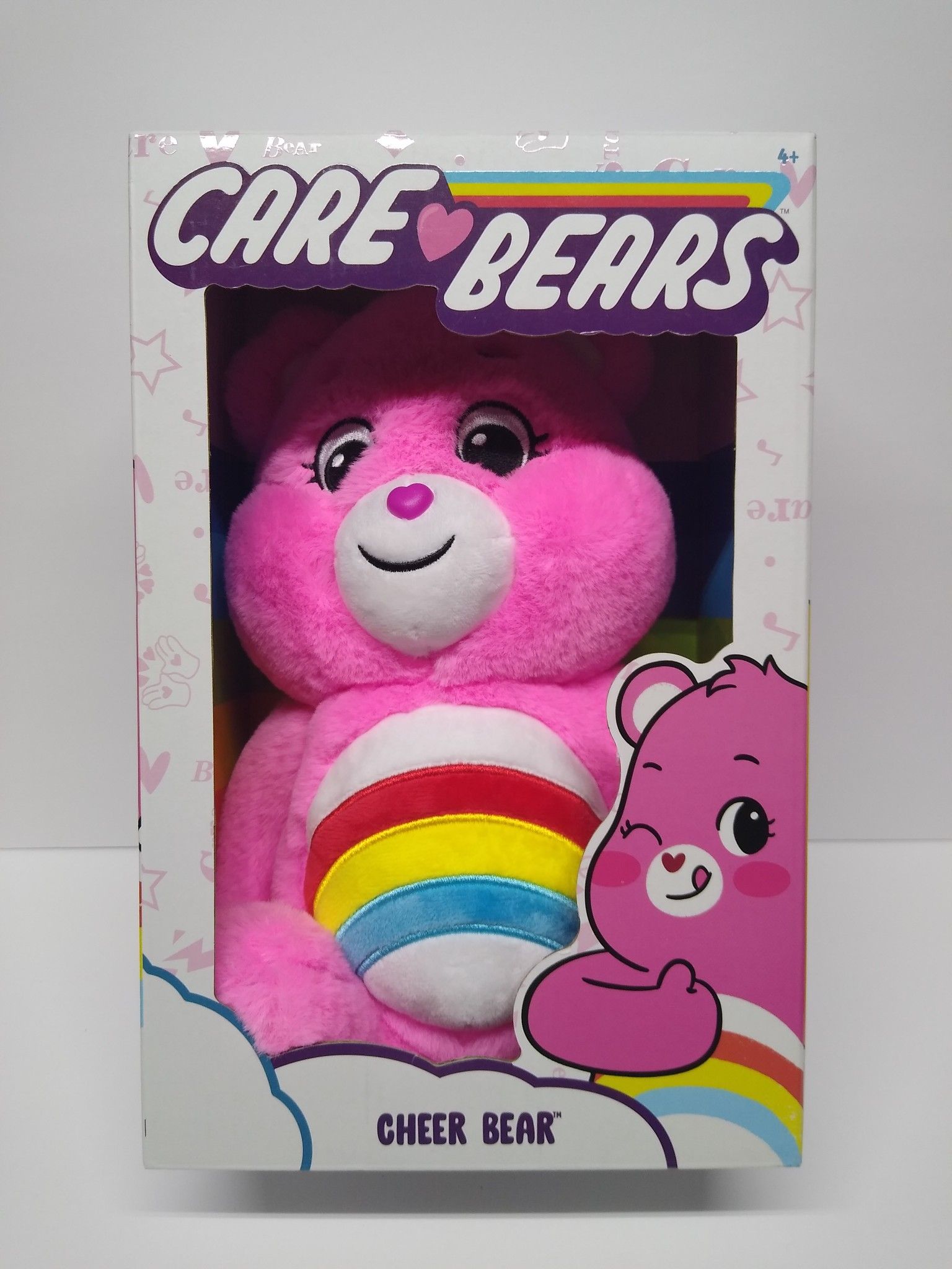 Care Bears - Pink Cheer Bear - 14" Plush RARE