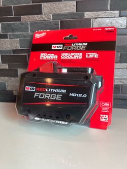 Milwaukee M18 18V FORGE HD 12.0 Ah Battery new $185
