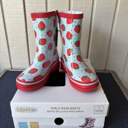 Girls Size 11/12 Rain Boots