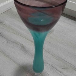 Beautiful purple and blue decorative vase