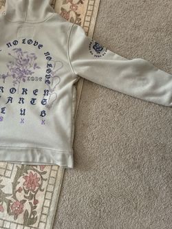 Broken Hearts Club No Love Graphic Hoodie