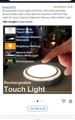 New Portable Rechargeable LED Touch Light 