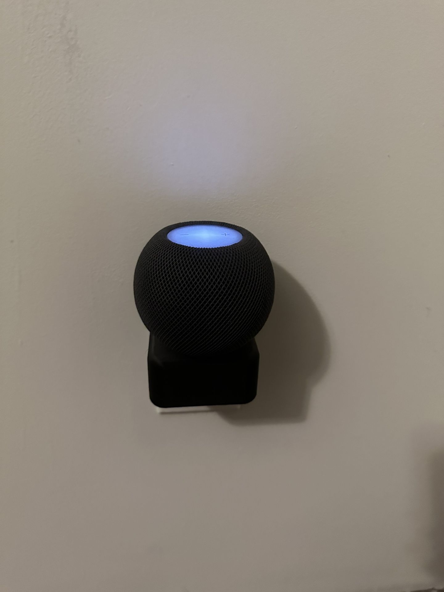 HomePod (black) With Plug Mount Cord Hider.