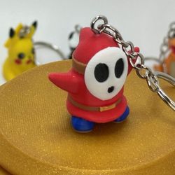 3D Printed Shyguy Mario Land Fan Art Toy Nintendo Gifts Mario Decor - Keychain