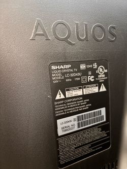 Sharp 32-inch TV with Component/S-Video inputs - Great for retro gaming or spare room