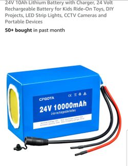 Brand New In Box 24V 10Ah Lithium Battery with Charger