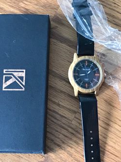 First $120 cash Retro-Wood Grain Dial Watch! Brand new!  Trade for video Game stuff