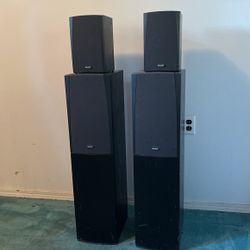 Boston Cr65 Cr95 Speaker Set Combo Electronics Surround Tower Sound 