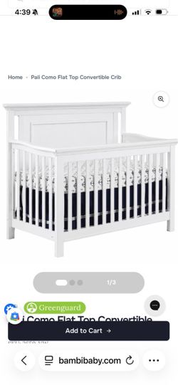 White crib for sale !!