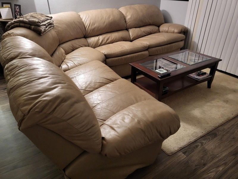 Leather Sofa With Pull Out Bed 