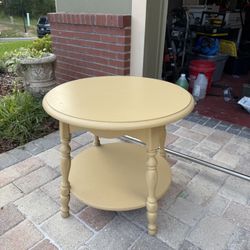 Yellow End Table 