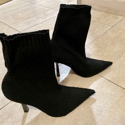 Zara Black Booties Women