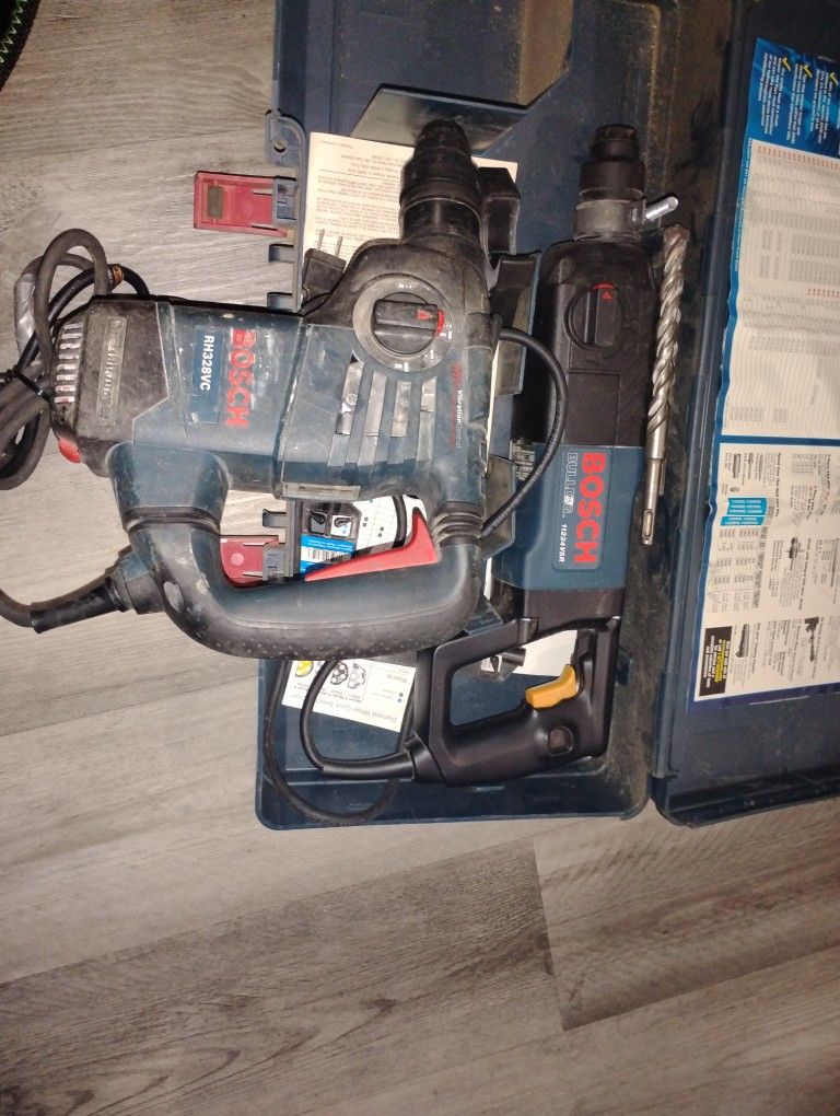 Bosch SDS Plus Rotary Hammer And A Bosch Hammer