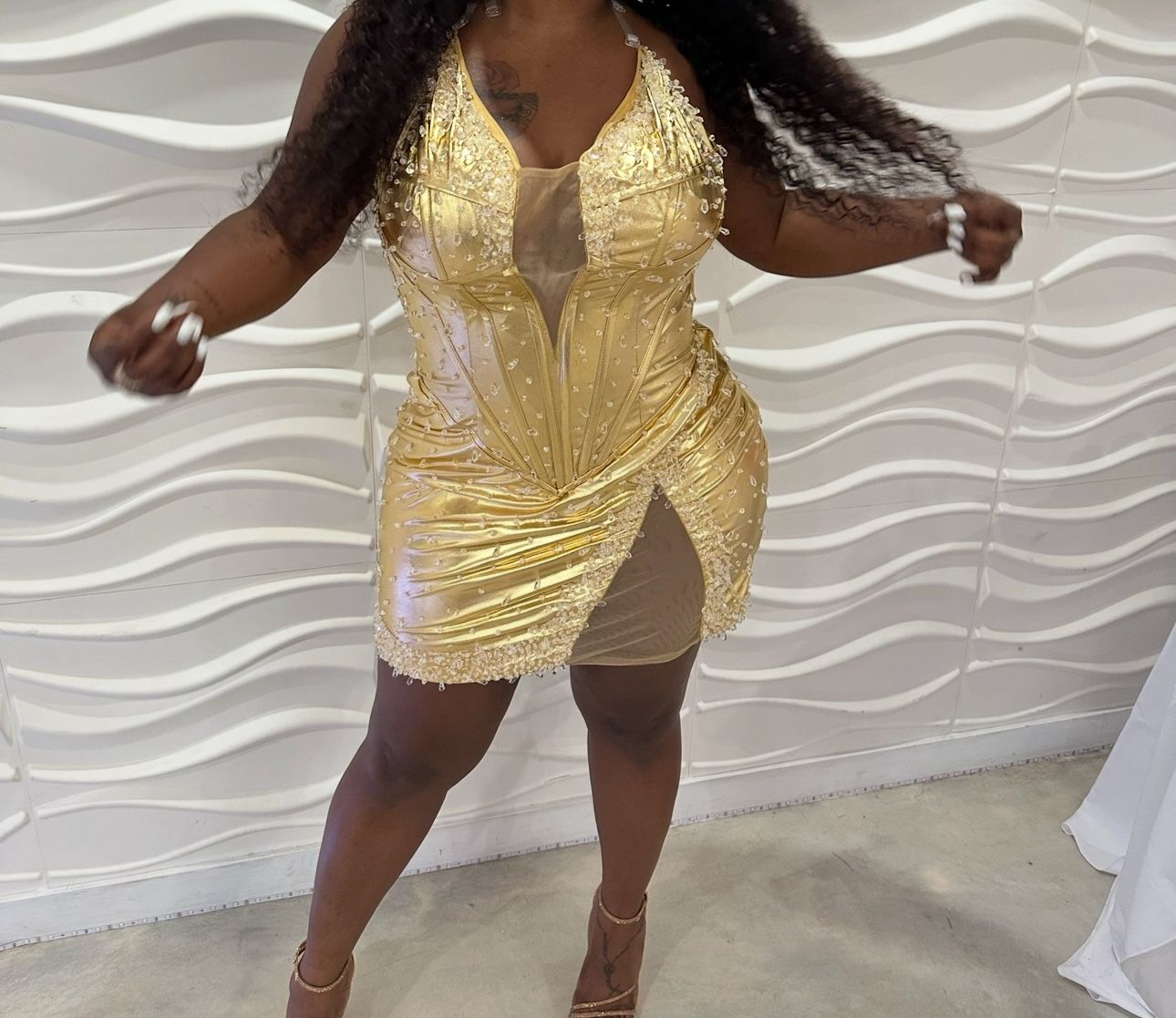 Gold Dress