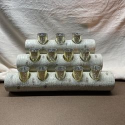 Birch Wood Candle Holder 