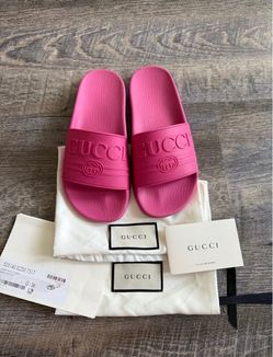 Pink Gucci sandals