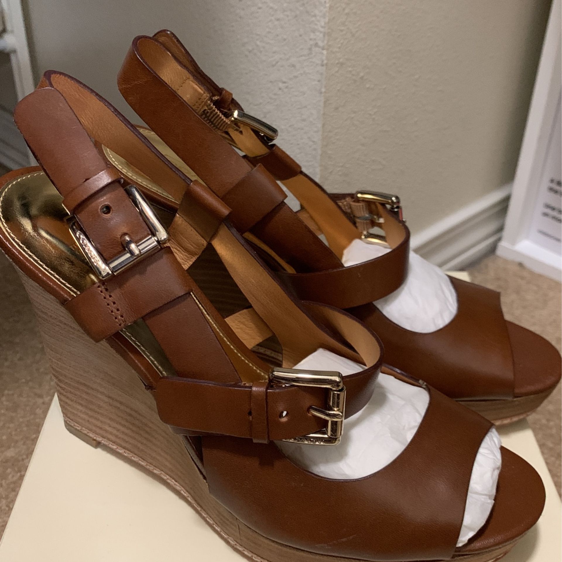 Mary Jo Vanchetta Coach Wedge Heels, Size 7.5