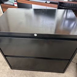 Black File Cabinet 