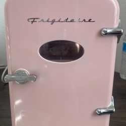 pink mini fridge 