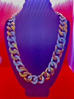 Two Tone Silver & Gold Plated Necklace 