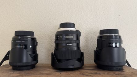 Sigma tamron Nikon f mount lenses
