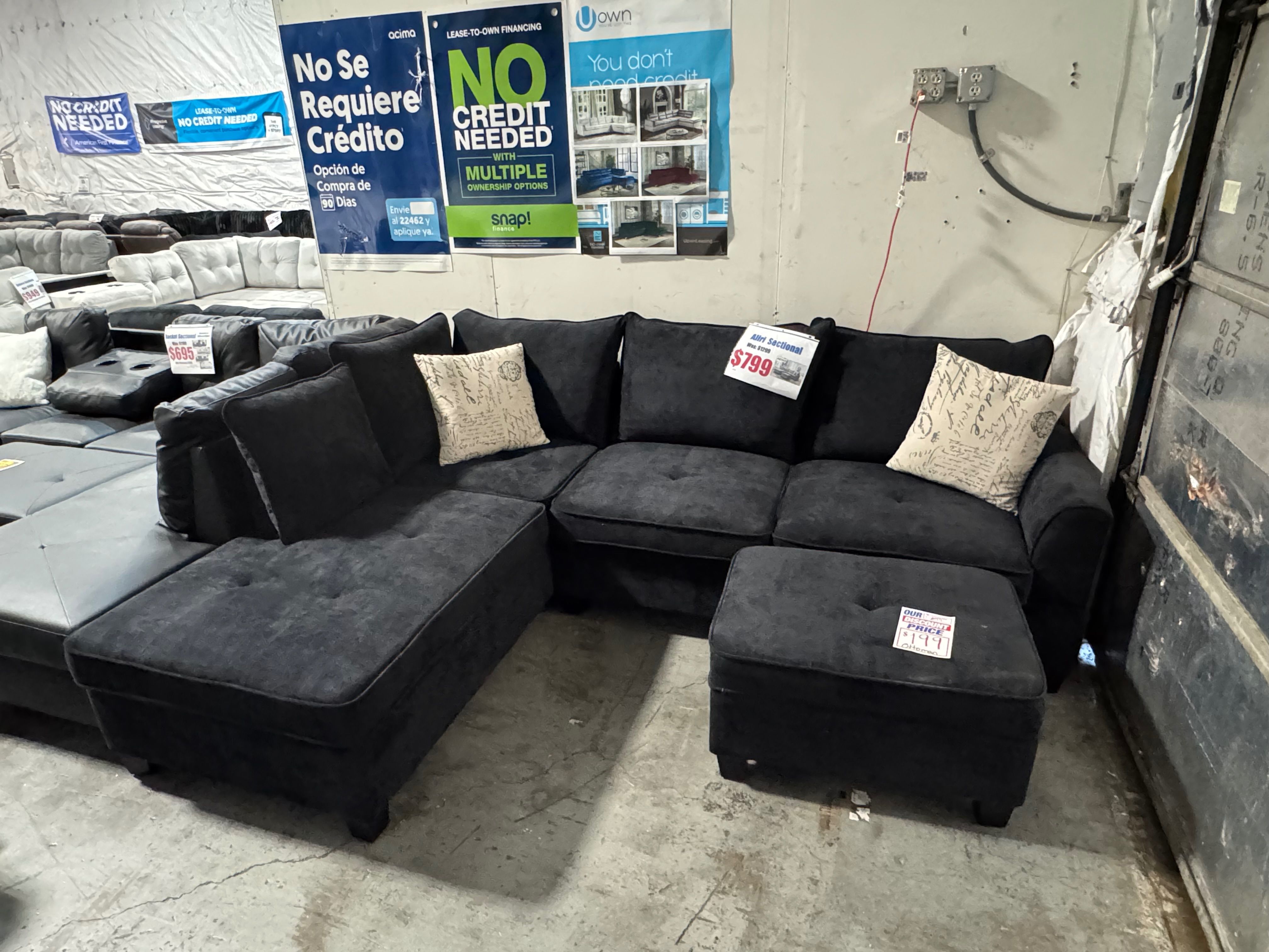 SECTIONAL (couch, sofa) !!NO CREDIT NEEDED !! TAKE IT HOME TODAY!! 🚛 SAME DAY DELIVERY AVAILABLE 🚚 Se Habla Español