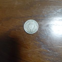 1916 Cuban Coin 2 Cent Rare 