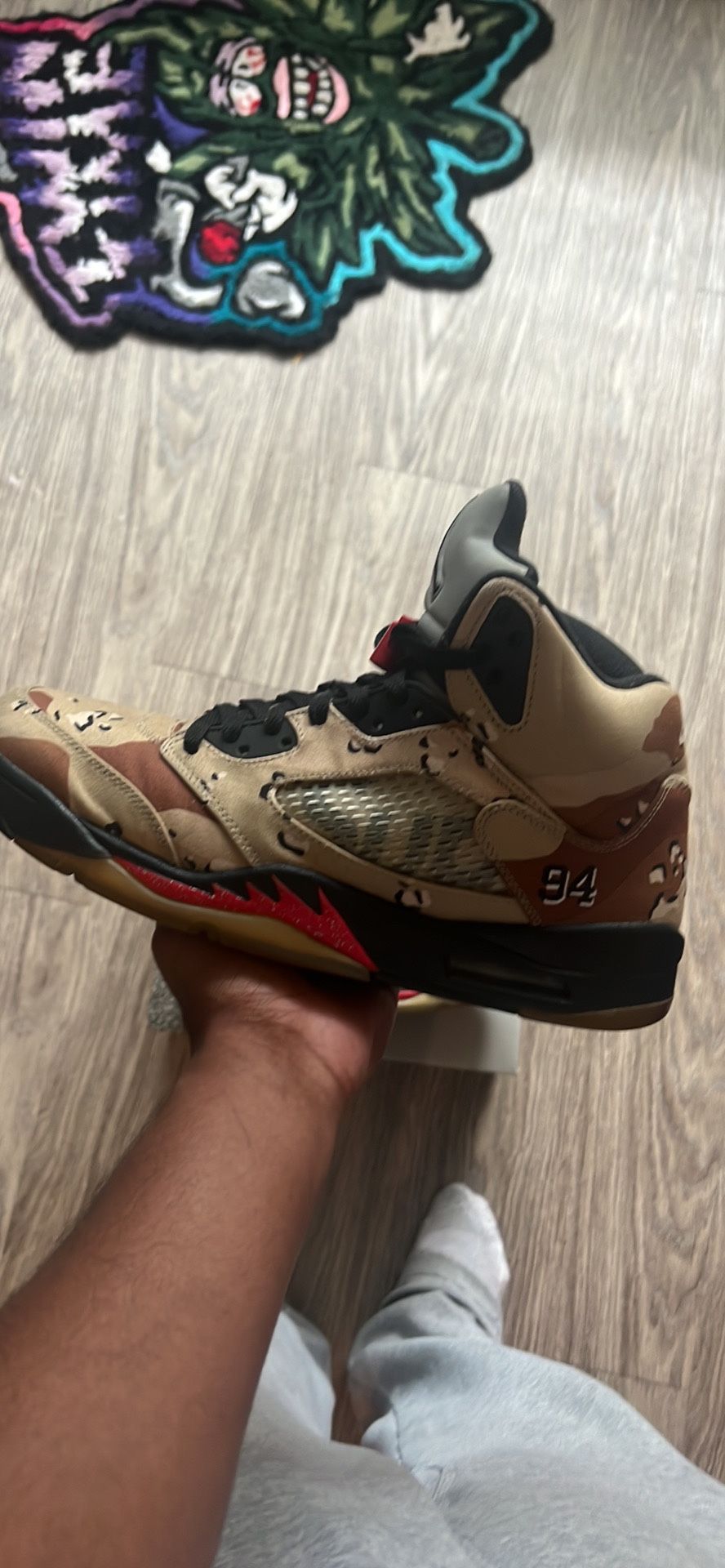 Supreme Jordan 5 Size 12