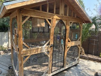 Custom Wood Bird Cage