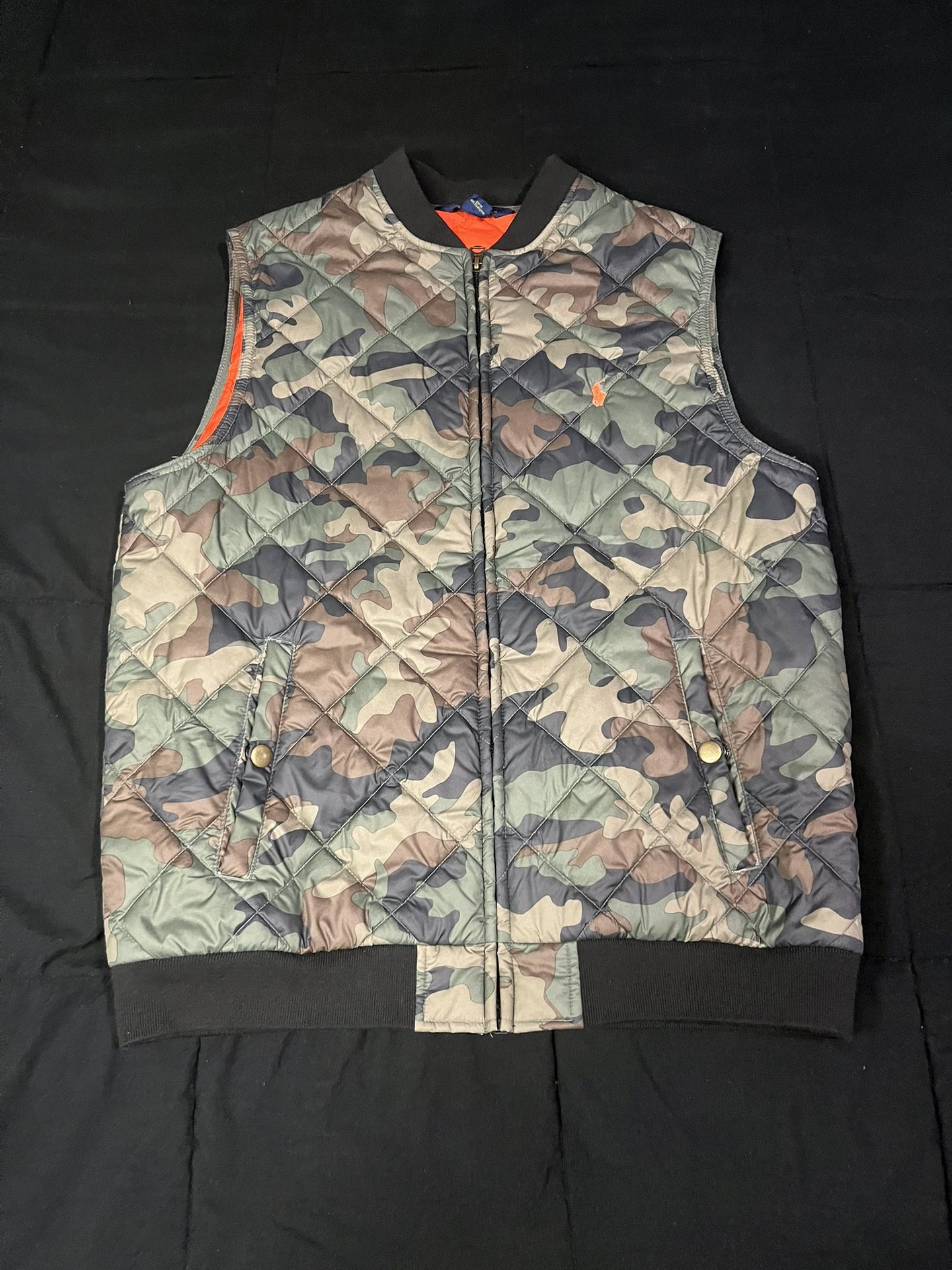Polo Ralph Lauren Camo Quilted Vest — Kids XL (Fits Men’s S)